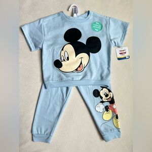 NWT Mickey Mouse 2 Piece Fleece Set 3T
